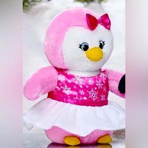 Build a Bear- Pink penguin with dress